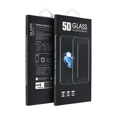 Folia ochronna na ekran OEM do Samsung Galaxy A17 4G / A17 5G / A16 5G A166 / A16 4G A165, szkło hartowane, pełna klej, 5D, czarna