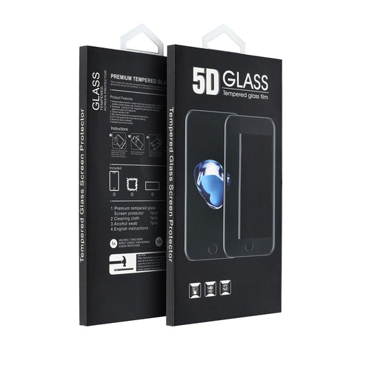 Folia ochronna na ekran OEM do Honor 400 Lite, szkło hartowane, pełna klej, 5D, czarna