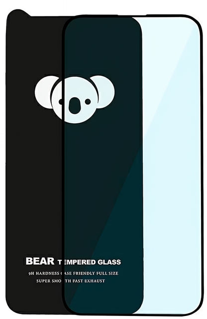 Bear HD Screen Protector for Apple iPhone 17 Air, Tempered Glass, Full Glue, Black