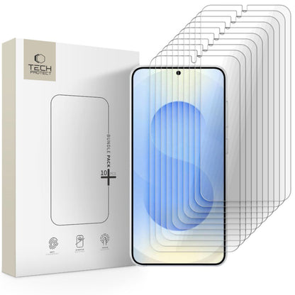 Folia ochronna na ekran Tech-Protect dla Samsung Galaxy S26 S942, Szkło Hartowane, Pełne Klejenie, Zestaw 10 sztuk