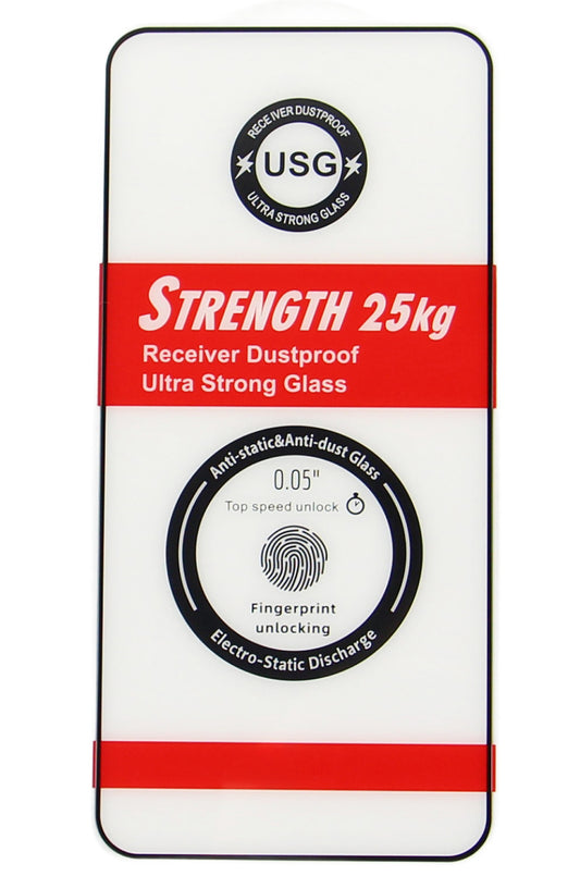 Folia ochronna na ekran OEM Ultra Strong 25KG do Samsung Galaxy S25 S931, szkło hartowane, pełna klej, 2.5D, czarna
