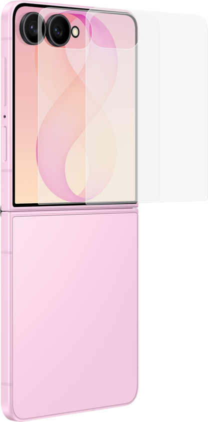 Folia ochronna na zewnętrzny ekran Samsung antyrefleksyjna do Galaxy Z Flip8 F776, plastik, zestaw 2 sztuki EF-UF776CTEGWW