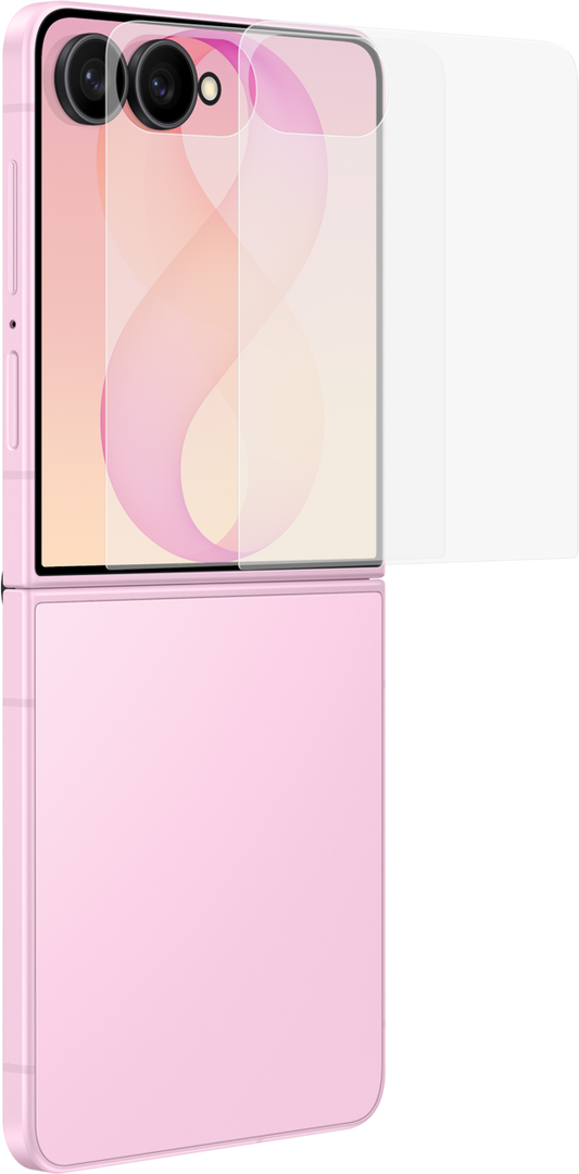 Folia ochronna na zewnętrzny ekran Samsung antyrefleksyjna do Galaxy Z Flip8 F776, plastik, zestaw 2 sztuki EF-UF776CTEGWW