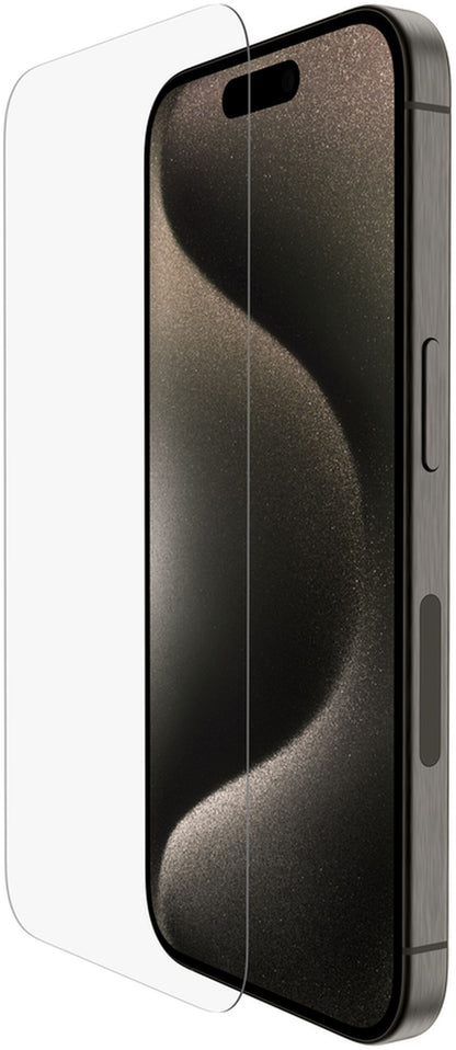 Folia ochronna na ekran Belkin ScreenForce TemperedGlass do Apple iPhone 15 Pro Max, szkło hartowane, pełna warstwa kleju OVA138zz