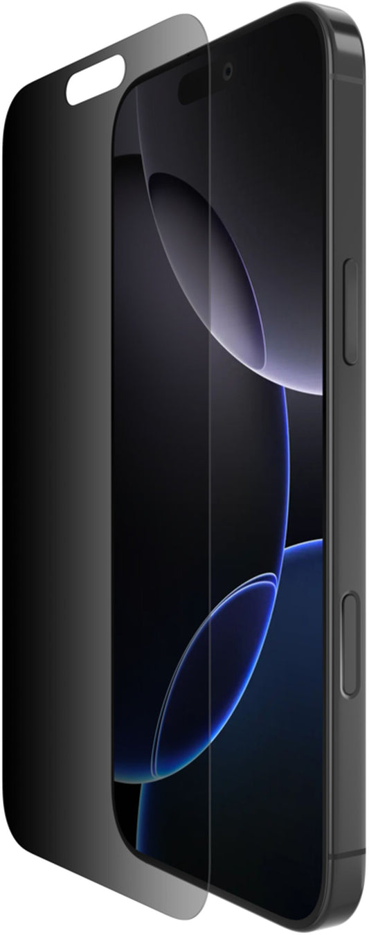 Folia ochronna na ekran Privacy Belkin ScreenForce InvisiGlass do Apple iPhone 16 Pro Max, szkło hartowane, pełna warstwa kleju OVA170hq