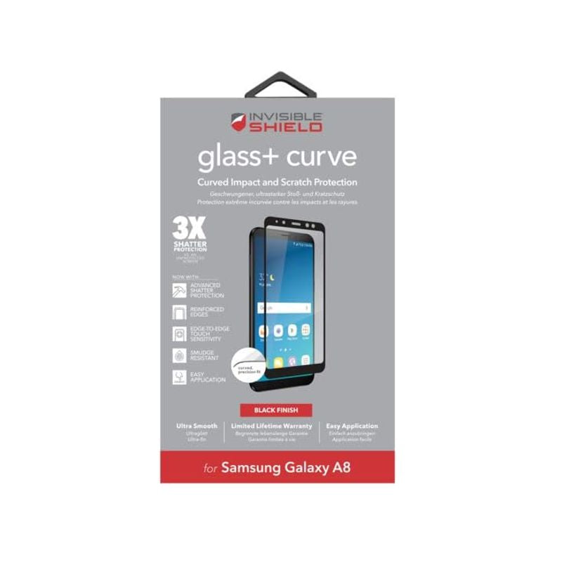 Zagg Glass Curve Screen Protector dla Samsung Galaxy A8 A800, szklana osłona, pełne klejenie, czarny 200101437 