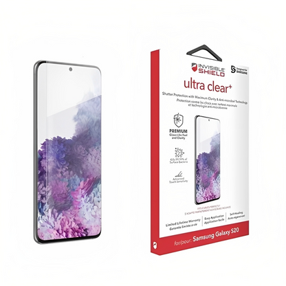 Osłona ekranu Zagg Ultra Clear+ dla Samsung Galaxy S20 G980, plastik 200204858