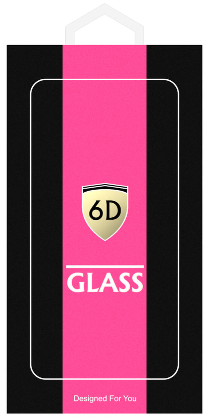 Folia ochronna na ekran OEM do Samsung Galaxy A55 5G A556, szkło hartowane, pełna klej, 6D, czarna