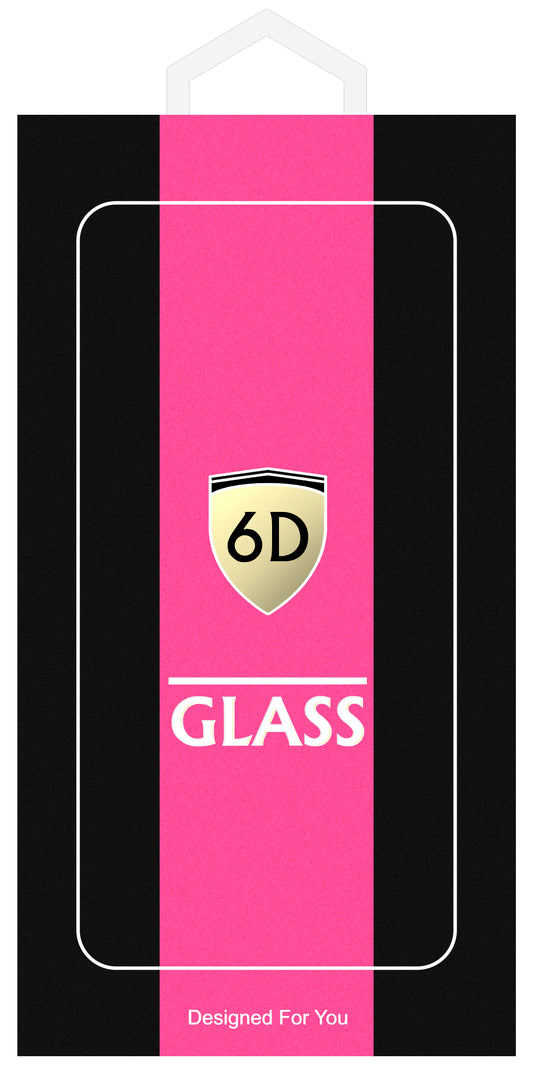 OEM Screen Protector Film for Samsung Galaxy A55 5G A556, Tempered Glass, Full Glue, 6D, Black