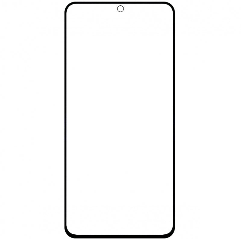 Matowa osłona ekranu OEM do Samsung Galaxy S21 FE 5G G990, szklana osłona, pełne klejenie, 6D, czarna 