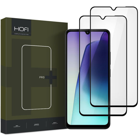 Ochraniacz ekranu HOFI Glass PRO+ do Xiaomi Redmi 14C, szklana osłona, pełne klejenie, zestaw 2 sztuk, 2.5D, czarny