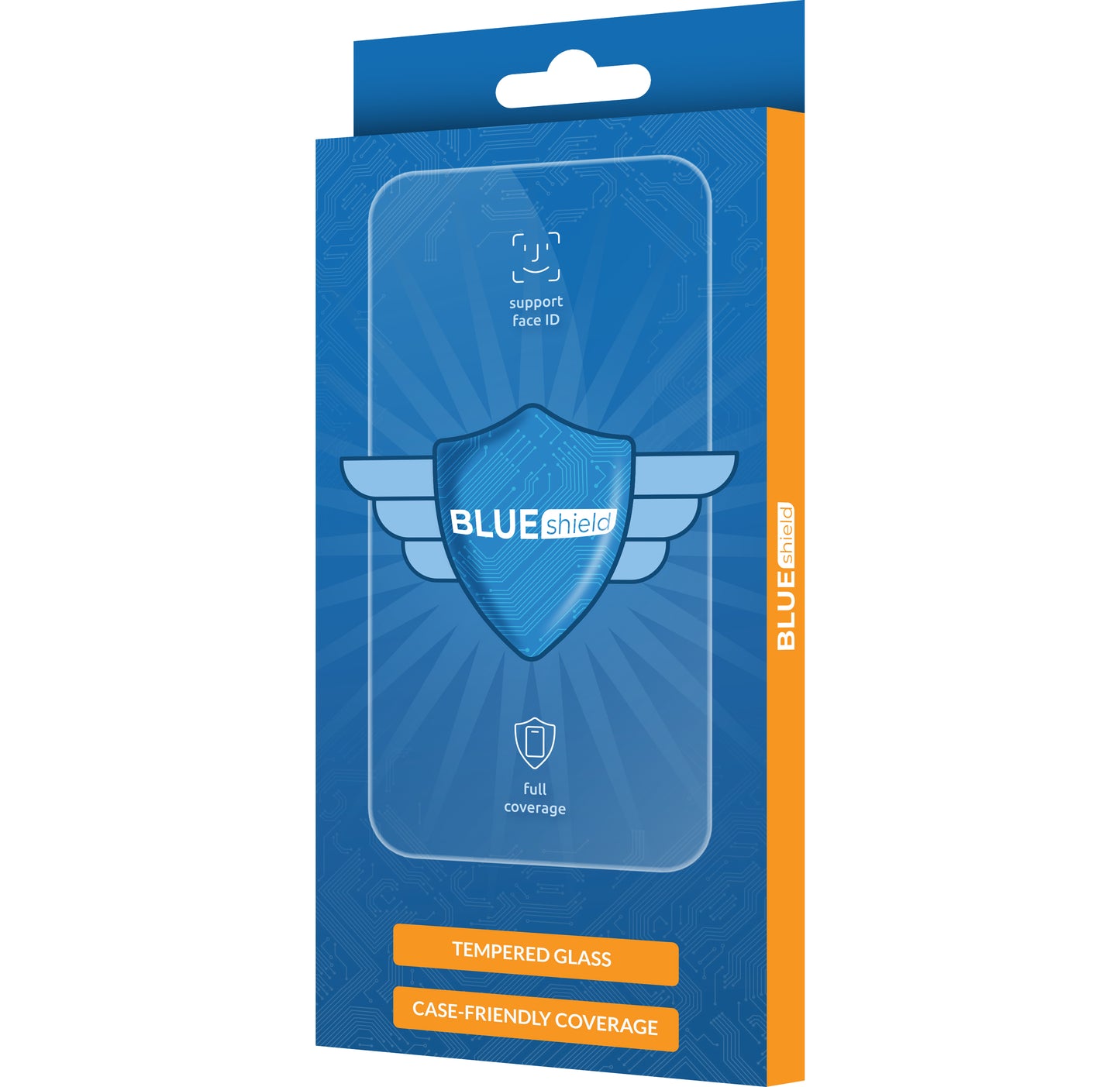Blue Shield Screen Protector for Honor 200, Tempered Glass, Full Glue, Case Friendly, Black
