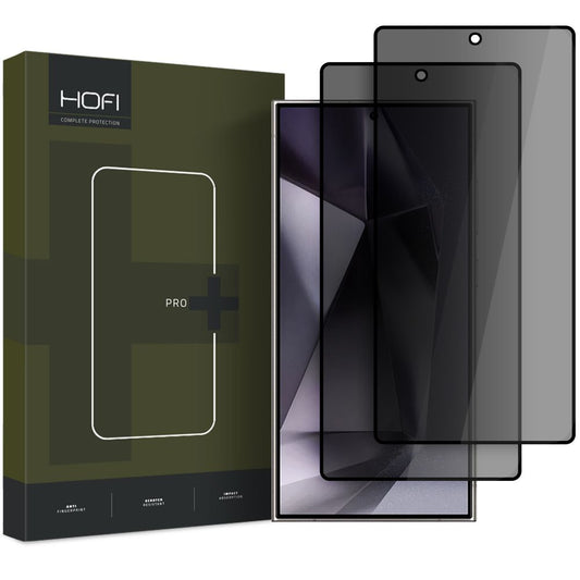 Folia ochronna na ekran Privacy HOFI Glass PRO+ do Samsung Galaxy S25 Ultra S938, szkło hartowane, pełna klej, zestaw 2 sztuki