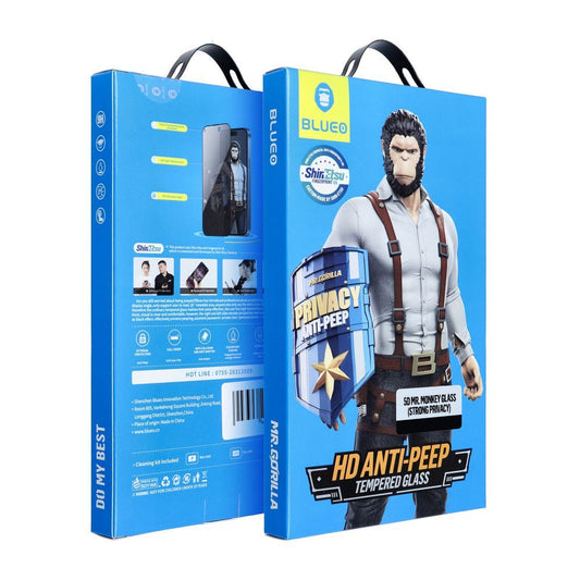 Folia ochronna Ecran Privacy Blueo dla Samsung Galaxy S25 Ultra S938, Szkło Hartowane, Pełne Klejenie, 5D