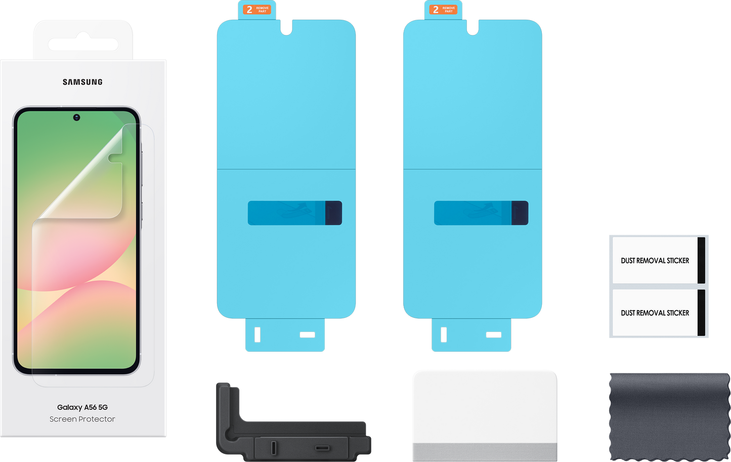 Folia ochronna na ekran do Samsung Galaxy A56 A566, plastik, zestaw 2 sztuki EF-UA566CTEGWW