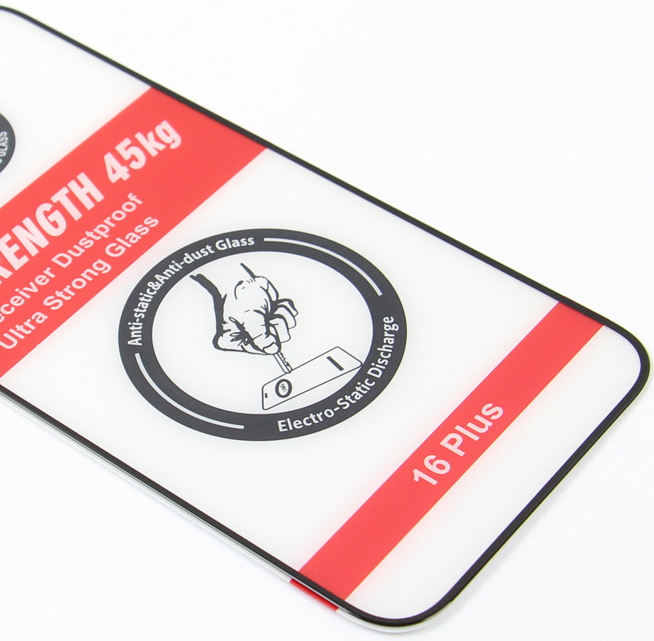 Folia ochronna na ekran OEM Ultra Strong 45KG do Samsung Galaxy A55 5G A556, szkło hartowane, pełna klej, 2.5D, czarna