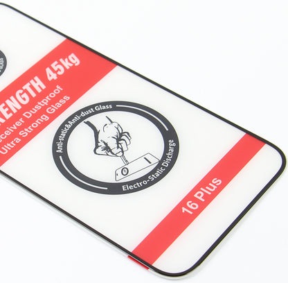 Folia ochronna na ekran OEM Ultra Strong 45KG do Samsung Galaxy A55 5G A556, szkło hartowane, pełna klej, 2.5D, czarna