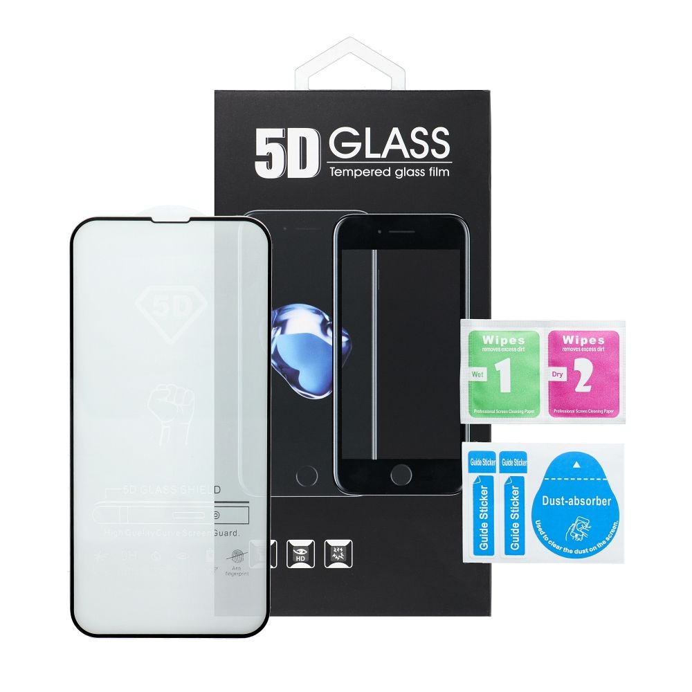 OEM Screen Protector Film for Honor 400, Tempered Glass, Full Glue, 5D, Black