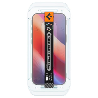 Folia ochronna Ecran Privacy Spigen GlastR EZ FIT dla Apple iPhone 17 Air, Szkło Hartowane, Full Glue, Zestaw 2 sztuki