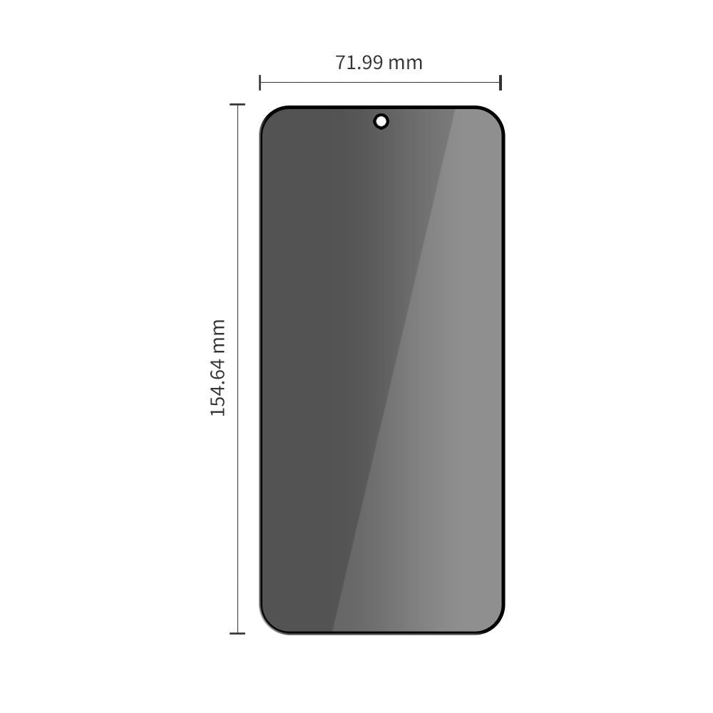 Folia ochronna do ekranu Privacy Tech-Protect Spy+ dla Samsung Galaxy S26 Plus S947, Szkło Hartowane, Pełne Klejenie, Zestaw 2 sztuki