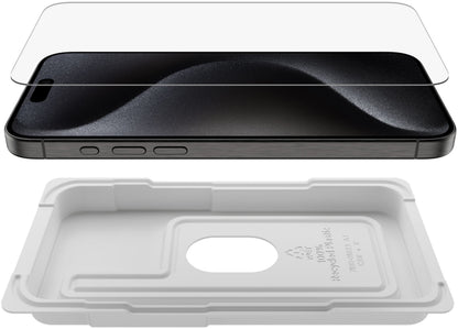 Folia ochronna na ekran Belkin ScreenForce UltraGlass 2 do Apple iPhone 15 Pro Max, szkło hartowane, pełna warstwa kleju OVA134zz
