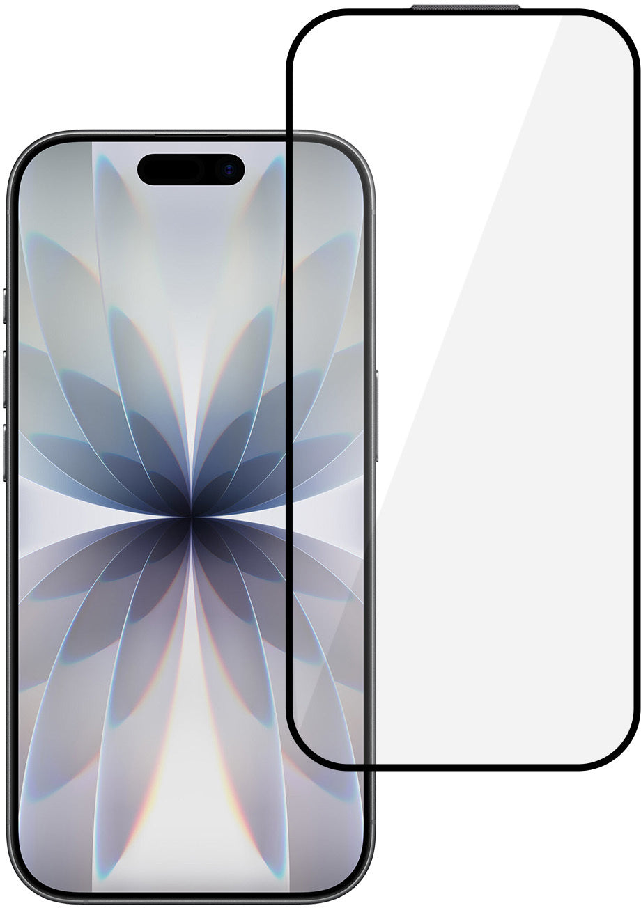 Szkło ochronne na ekran Tel Protect 10X HD DLC Diamond Coating do Apple iPhone 17 / 16 Pro, szkło hartowane, pełny klej, czarne