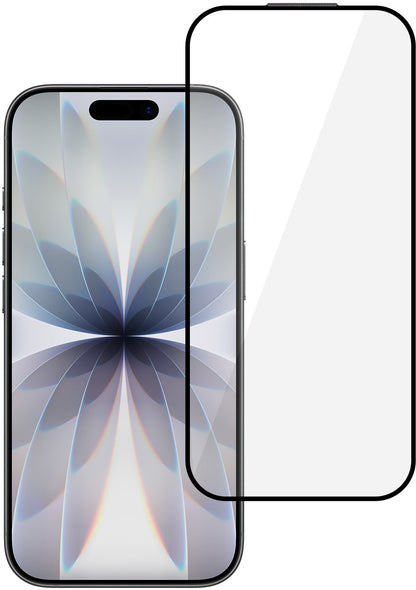 Szkło ochronne na ekran Tel Protect 10X HD DLC Diamond Coating do Apple iPhone 17 / 16 Pro, szkło hartowane, pełny klej, czarne