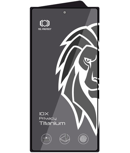 Folia ochronna na ekran Privacy Tel Protect 10X Plus Titanium do Samsung Galaxy S25 Ultra S938, szkło hartowane, pełny klej