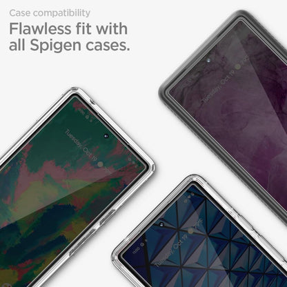 Spigen Alm GlastR Screen Protector dla Google Pixel 8 Pro, pełne klejenie, szkło ochronne, zestaw 2 sztuk