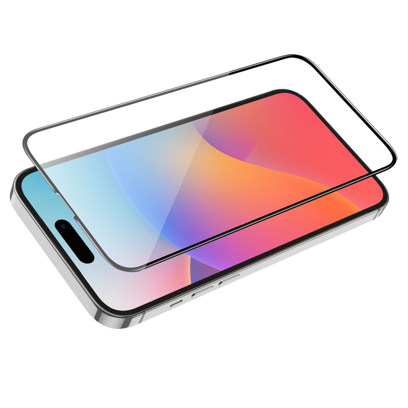 Folia ochronna do ekranu HOCO G16 dla Apple iPhone 15 Pro Max, Szkło Hartowane, Pełne Klejenie, 5D, Czarna