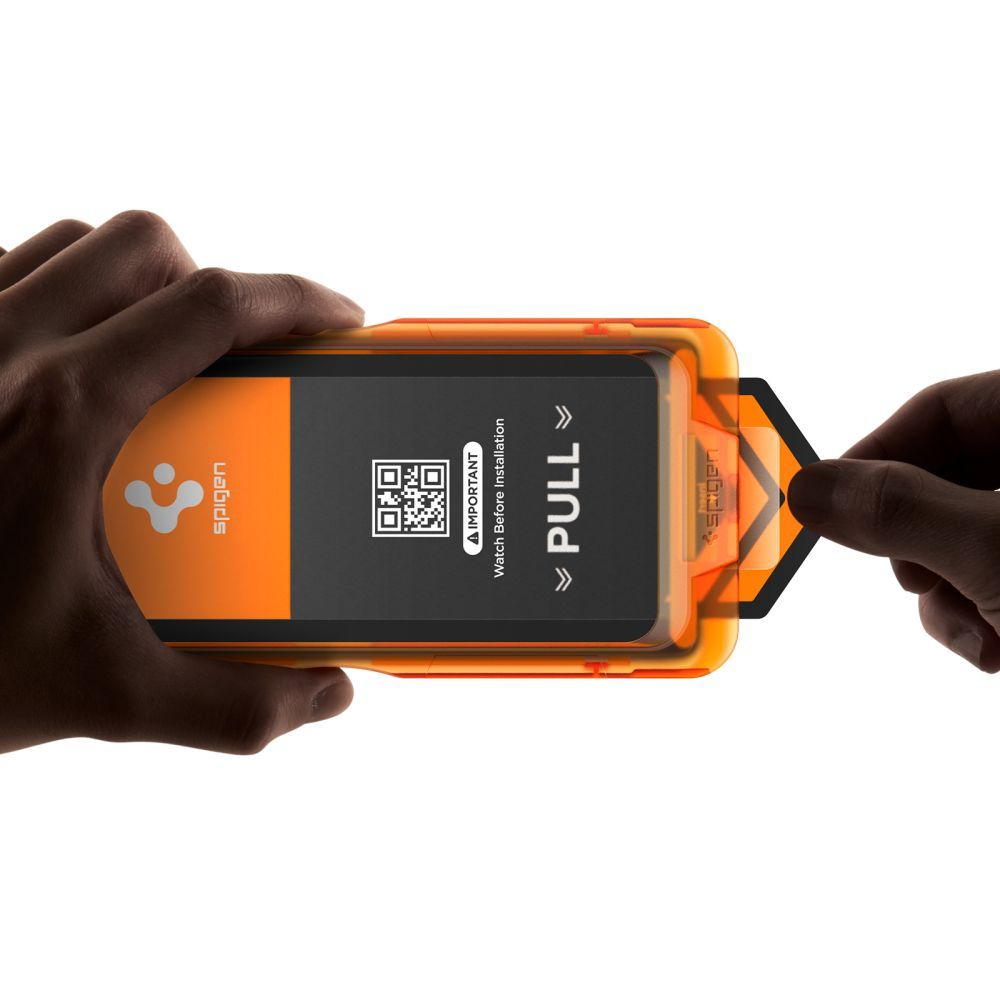 Folia ochronna na ekran Spigen GlastR Align Master Slim dla Apple iPhone 17, Hartowane szkło, Pełne klejenie, Zestaw 3 sztuki AGL10484