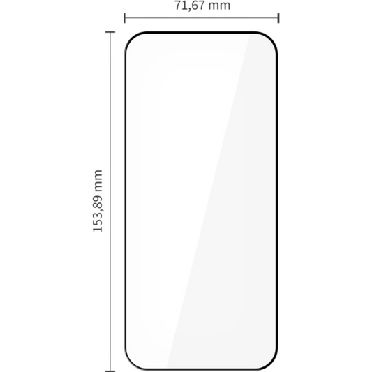 Folia ochronna na ekran Tech-Protect FIT+ do Xiaomi Poco F8 Ultra, szkło hartowane, pełna klej, zestaw 2 sztuki, 2.5D, czarna