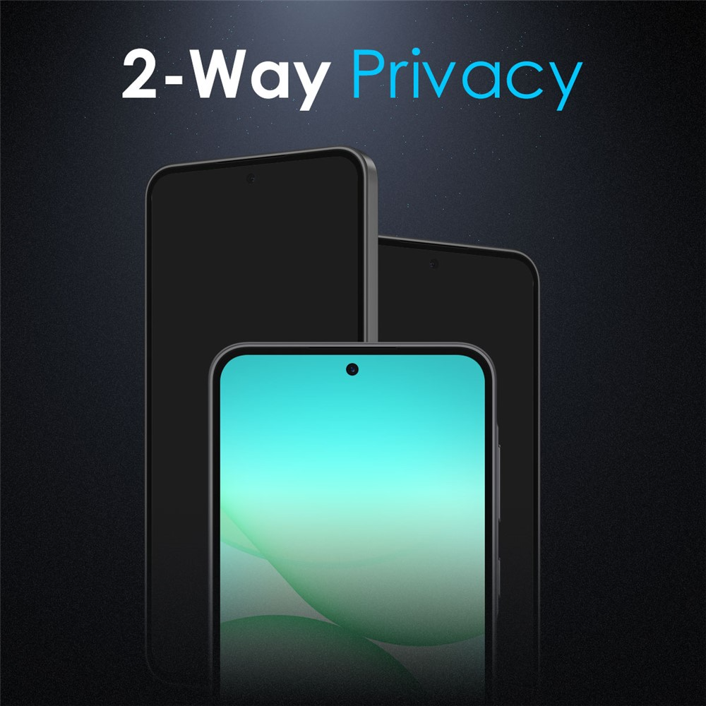 Folia ochronna na ekran Privacy Northjo do Samsung Galaxy A57 5G, szkło hartowane, pełna klejność, zestaw 2 sztuki