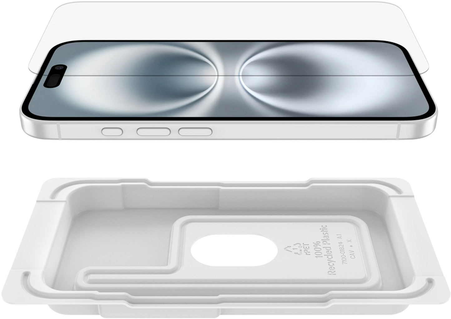 Folia ochronna na ekran Belkin ScreenForce TemperedGlass do Apple iPhone 16 / 15 / 14 Pro, szkło hartowane, pełna warstwa kleju OVA135zz