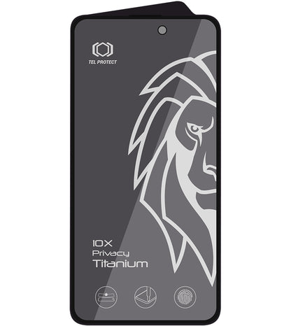 Szkło ochronne na ekran Privacy Tel Protect 10X Plus Titanium do Apple iPhone 17 / 16 Pro, szkło hartowane, pełna warstwa klejąca