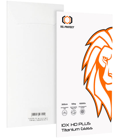 Szkło ochronne na ekran Tel Protect 10X HD Plus Titanium do Apple iPhone 18 Pro Max / 17 Pro Max, szkło hartowane, pełna warstwa kleju, czarne