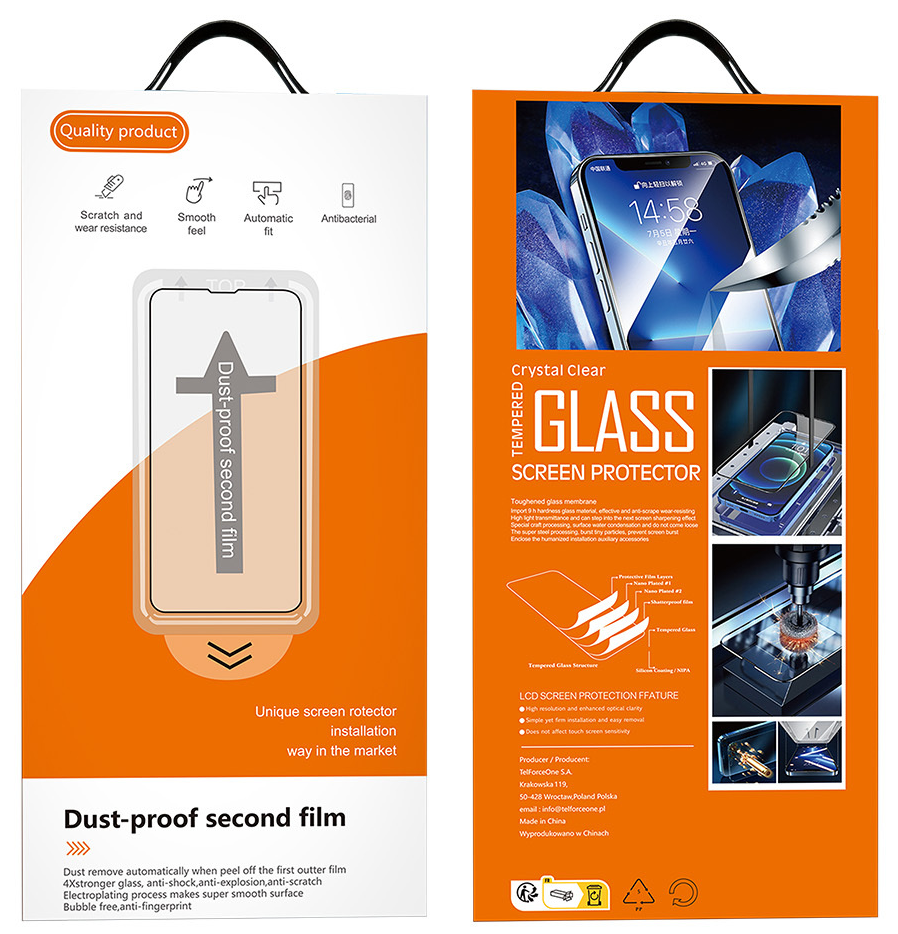 Szkło ochronne na ekran OEM Dust Free Easy Fit do Samsung Galaxy S26 S942, szkło hartowane, Full Glue, czarne