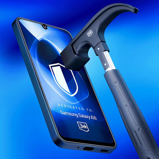Folia ochronna do ekranu 3MK FlexibleGlass dla Apple iPhone 17, Elastyczne Szkło, Pełne Klejenie