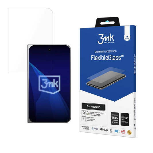 Folia ochronna na ekran zewnętrzny 3MK FlexibleGlass do Apple iPhone Duo, elastyczne szkło, Full Glue