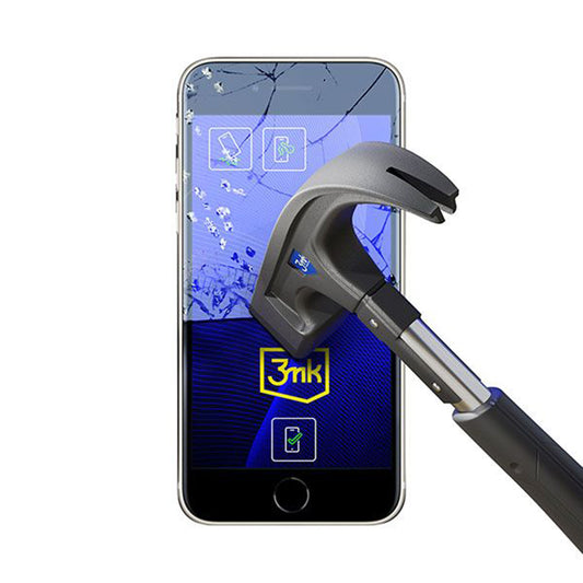 Folia ochronna na ekran 3MK FlexibleGlass do Apple iPhone SE (2022) / SE (2020) / 8 / 7, elastyczne szkło, pełna warstwa kleju