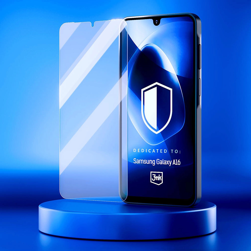 Folia ochronna na ekran 3MK FlexibleGlass dla Samsung Galaxy A26 A266 / A16 5G A166 / A16 4G A165 / M16 M166, Szkło Elastyczne, Pełne Klejenie