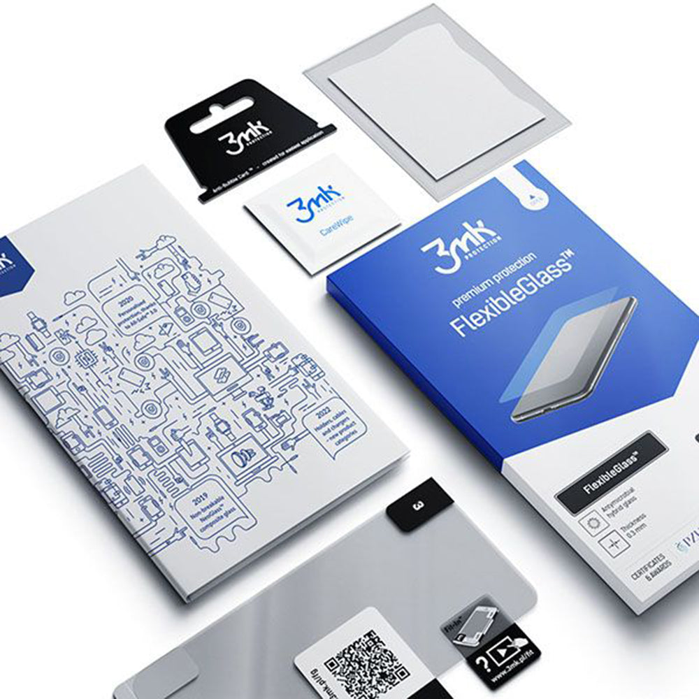 3MK FlexibleGlass Screen Protector for Samsung Galaxy A53 5G A536, Flexible Glass, Full Glue