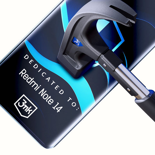 Folia ochronna na ekran 3MK FlexibleGlass do Xiaomi Redmi Note 14 5G, elastyczne szkło, pełna warstwa kleju