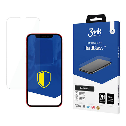 Folia ochronna na ekran 3MK HardGlass do Apple iPhone 13, szkło hartowane, pełna warstwa kleju