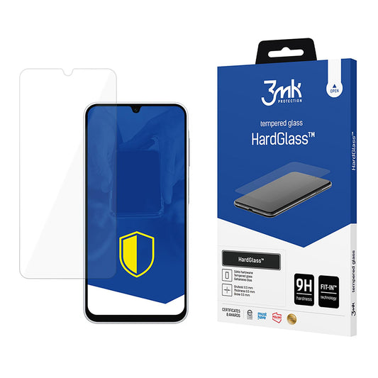 Folia ochronna na ekran 3MK HardGlass do Samsung Galaxy A26 A266, szkło hartowane, pełna klejność