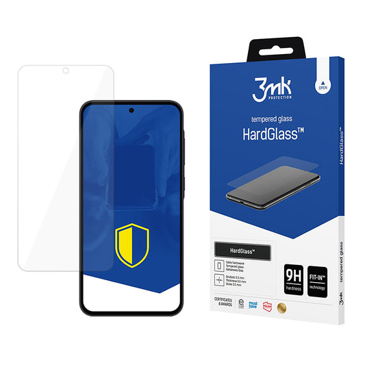 Folia ochronna na ekran 3MK HardGlass do Samsung Galaxy A56 A566 / A36 A366, szkło hartowane, pełna klejność