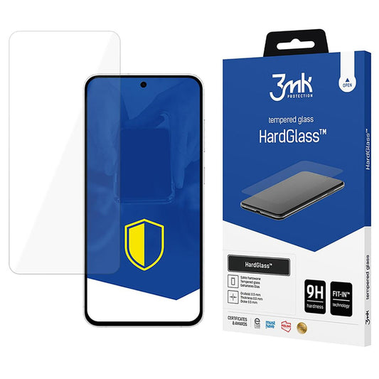 Folia ochronna na ekran 3MK HardGlass do Samsung Galaxy S24 FE S721, szkło hartowane, pełna klejność