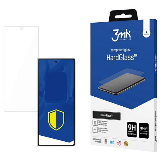 Folia ochronna na ekran 3MK HardGlass do Samsung Galaxy Z Fold7 F966, szkło hartowane, pełna warstwa kleju