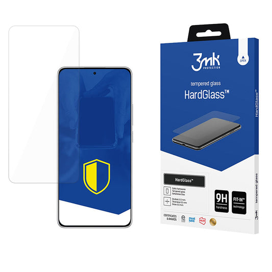 Folia ochronna na ekran 3MK HardGlass do Xiaomi Redmi Note 14 5G / Note 14 4G (Regional), Szkło hartowane, Pełna klejność