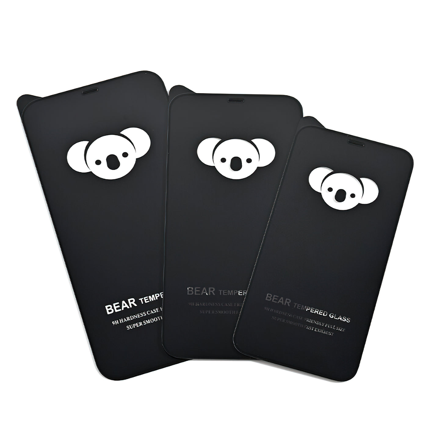 Bear HD Screen Protector Film for Samsung Galaxy S25 FE, Tempered Glass, Full Glue, Black